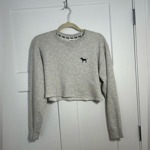 Cute cropped sweatshirt, VS pink